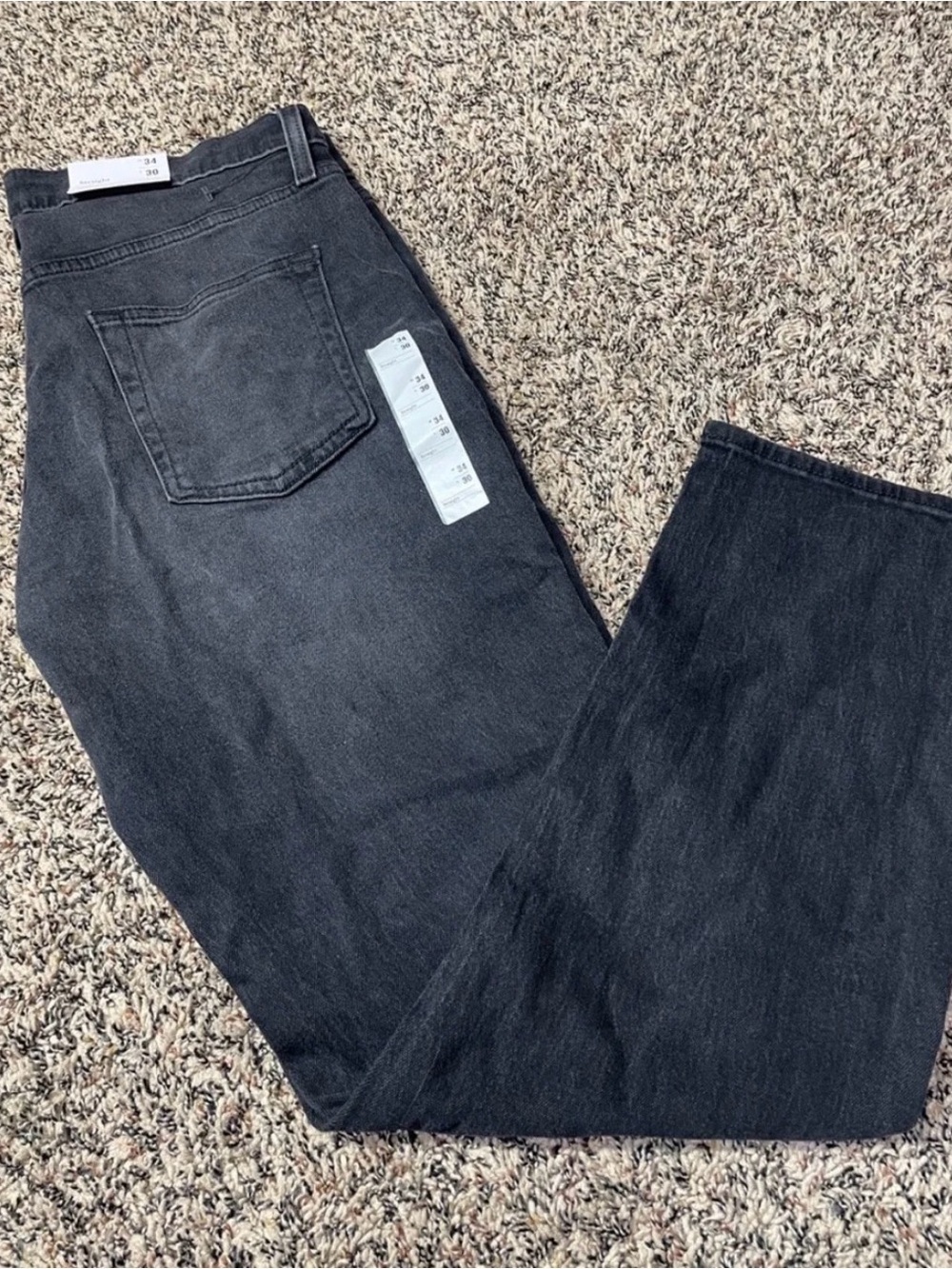 Goodfellow & Co. Men's Black Wash Straight-Leg Jeans 32x34 | NWT